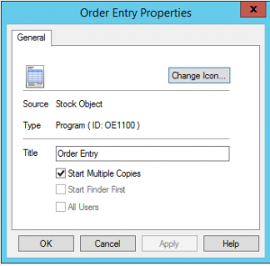 Sage 300 Order Entry Properties