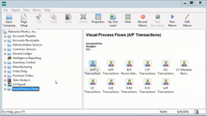 Sage 300 Visual Process Flows screen